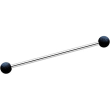 Load image into Gallery viewer, 14G Blue Black Ombre Soft Finish Industrial Barbell 38mm Set of 4