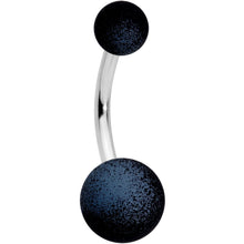 Load image into Gallery viewer, Black Blue Peach Ombre Soft Finish Navel Ring Set of 4