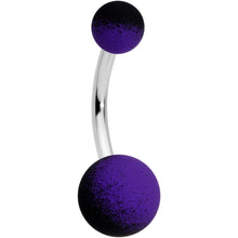 Load image into Gallery viewer, Purple Black Ombre Soft Finish Belly Ring
