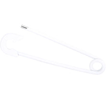 Load image into Gallery viewer, 14G White Matte Punk Rock Safety Pin Industrial Barbell 38mm