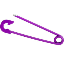 Load image into Gallery viewer, 14G Purple Matte Punk Rock Safety Pin Industrial Barbell 38mm