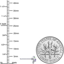 Load image into Gallery viewer, 20G 1/4 Green Purple Gem Dragonfly Nose Bone