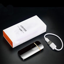 Load image into Gallery viewer, Modern Touch Electric lighter Plasma Lighters Dual arc Lighter USB lighters Flameless Rechargeable Lighter Windproof Lighter Electric lighters for Men Gift Gadgets Accessories