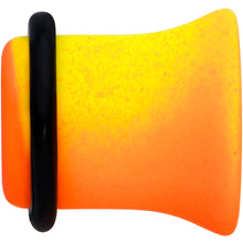 Load image into Gallery viewer, Orange Yellow Ombre Matte Acrylic Single Flare Plug Set Sizes 2mm-12mm