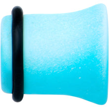 Load image into Gallery viewer, Blue White Ombre Matte Acrylic Single Flare Plug Set