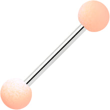 Load image into Gallery viewer, Black Peach Blue Pink Ombre Soft Finish Barbell Tongue Ring Set of 4