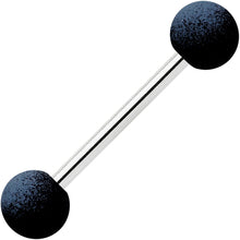 Load image into Gallery viewer, Black Peach Blue Pink Ombre Soft Finish Barbell Tongue Ring Set of 4