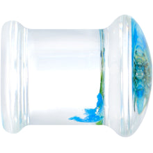 Load image into Gallery viewer, Clear Acrylic Color Pressed Flowers Double Flare Plug Set