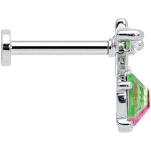 Load image into Gallery viewer, 16G 5/16 Red Green CZ Gem Internal Thread Cherries Labret Tragus