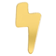 Load image into Gallery viewer, Implant Grade 23 Titanium Gold Tone Lightning Threadless Push In Top