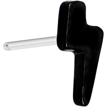 Load image into Gallery viewer, Implant Grade 23 Titanium Black Lightning Threadless Push In Top