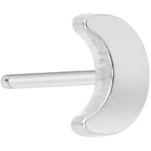 Load image into Gallery viewer, Implant Grade 23 Titanium Crescent Moon Threadless Push In Top