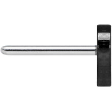 Load image into Gallery viewer, Implant Grade 23 Titanium Black Heart Threadless Push In Top