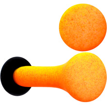 Load image into Gallery viewer, Orange Yellow Ombre Matte Acrylic Single Flare Plug Set Sizes 2mm-12mm