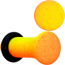 Load image into Gallery viewer, Orange Yellow Ombre Matte Acrylic Single Flare Plug Set Sizes 2mm-12mm