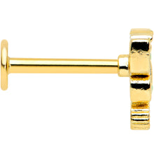 Load image into Gallery viewer, 16G 5/16 Clear CZ Gem Gold Tone Butterfly Green Labret Monroe Tragus
