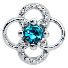 Load image into Gallery viewer, 20G 1/4 Blue Gem Celtic Knot Nose Bone