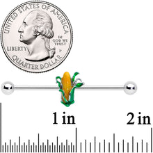 Load image into Gallery viewer, 14G Summer Corn on the Cob Industrial Barbell 38mm