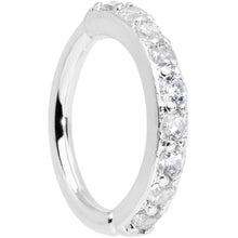 Load image into Gallery viewer, 16G 5/16 Clear CZ Gem Forward Facing Closure Ring