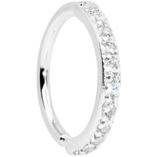 Load image into Gallery viewer, 16G 3/8 Clear CZ Gem Forward Facing Closure Ring