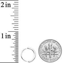 Load image into Gallery viewer, 20G 3/8 Clear CZ Gem Forward Facing Nose Hoop