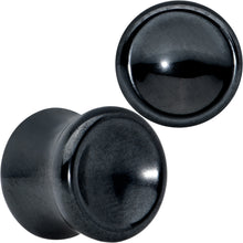 Load image into Gallery viewer, Black Hematite Concave Saddle Plug Set