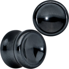 Load image into Gallery viewer, Black Hematite Concave Saddle Plug Set