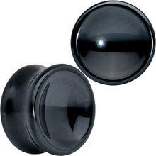 Load image into Gallery viewer, Black Hematite Concave Saddle Plug Set