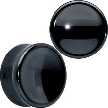 Load image into Gallery viewer, Black Hematite Concave Saddle Plug Set