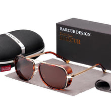 Load image into Gallery viewer, Tortoise Sunglasses Steampunk Luxury Modern Futurystic Sunglasses For Woman and Men Mirrored Brown Gradient Sunglasses FASHION Design With UV400 Protection