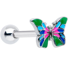 Load image into Gallery viewer, Brilliant Butterfly Barbell Tongue Ring