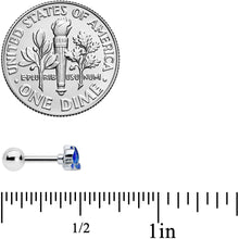 Load image into Gallery viewer, 16G 1/4 Lovely Blue Lotus Flower Cartilage Tragus Earring
