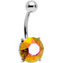 Load image into Gallery viewer, Orange Gem Simply Elegant Style Belly Ring