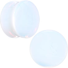 Load image into Gallery viewer, White Opalite Double Flare Plug Set