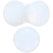 Load image into Gallery viewer, White Opalite Double Flare Plug Set