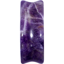 Load image into Gallery viewer, Purple Amethyst Stone Drop Saddle Plug Set