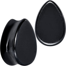 Load image into Gallery viewer, Black Hematite Stone Drop Saddle Plug Set