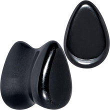 Load image into Gallery viewer, Black Hematite Stone Drop Saddle Plug Set