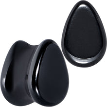 Load image into Gallery viewer, Black Hematite Stone Drop Saddle Plug Set