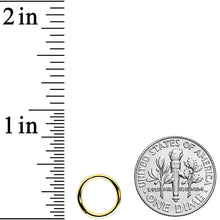 Load image into Gallery viewer, 16G 5/16 White Synth Opal Gold Tone Forward Facing Segment Ring