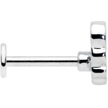 Load image into Gallery viewer, 16G 5/16 Pride Rainbow Stripes Butterfly Labret Monroe Tragus
