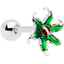 Load image into Gallery viewer, 16G 1/4 Tiny Ladybug Leaves Cartilage Tragus Earring