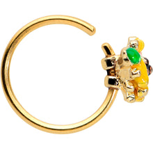 Load image into Gallery viewer, 20G 5/16 Gold Tone Summer Sunflower Nose Hoop