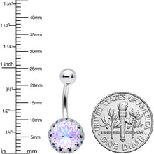 Load image into Gallery viewer, Aurora Gem Stylish Elegance Mandala Flower Belly Ring