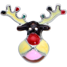 Load image into Gallery viewer, 16G 1/4 Colorful Reindeer Christmas Cartilage Tragus Earring