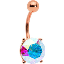 Load image into Gallery viewer, Aurora Gem Rose Gold Tone Simply Elegant Style Belly Ring