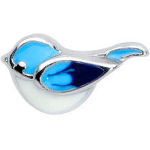 Load image into Gallery viewer, 20G 1/4 Happy Little Blue Bird Nose Bone