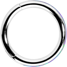 Load image into Gallery viewer, 16G 5/16 Purple Synthetic Opal Forward Facing Hinged Segment Ring