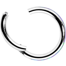 Load image into Gallery viewer, 16G 5/16 Purple Synthetic Opal Forward Facing Hinged Segment Ring