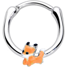 Load image into Gallery viewer, 16G 3/8 Cute Fall Fox Cartilage Clicker